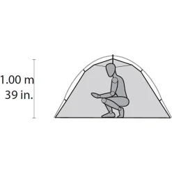 Tente Hubba Hubba Nx Green Tente Igloo|Tente 2 Places