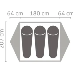 Outlet Tente Latitude III Cactus Grey Tente Igloo|Tente 3 Places