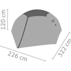 Outlet Tente Latitude III Cactus Grey Tente Igloo|Tente 3 Places
