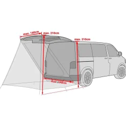 Hot Tente Drive Van Trunk Linen Tente Igloo|Tente 2 Places