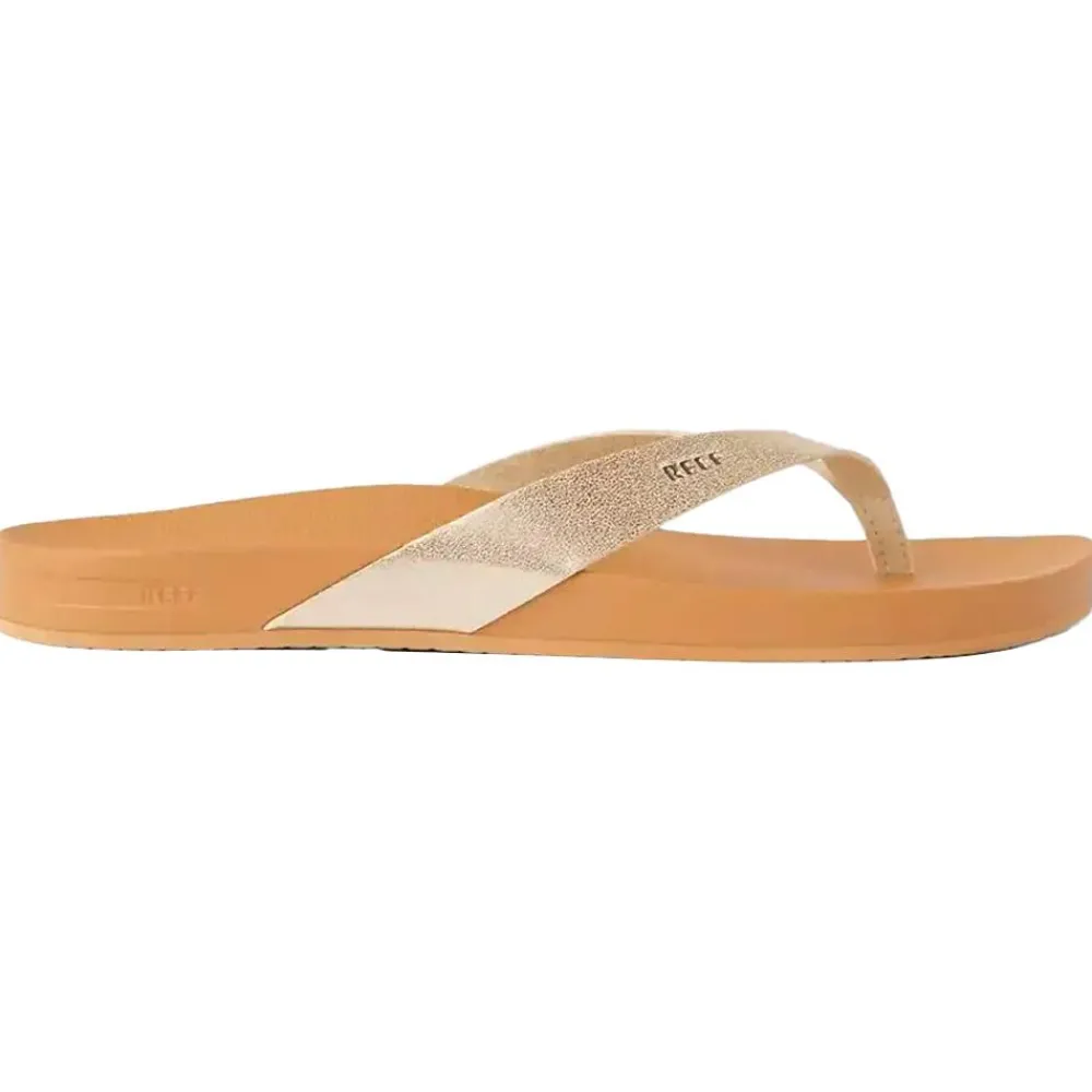 Outlet Tongs Cushion Court Girlss Tan Champagne Chaussures Lifestyle