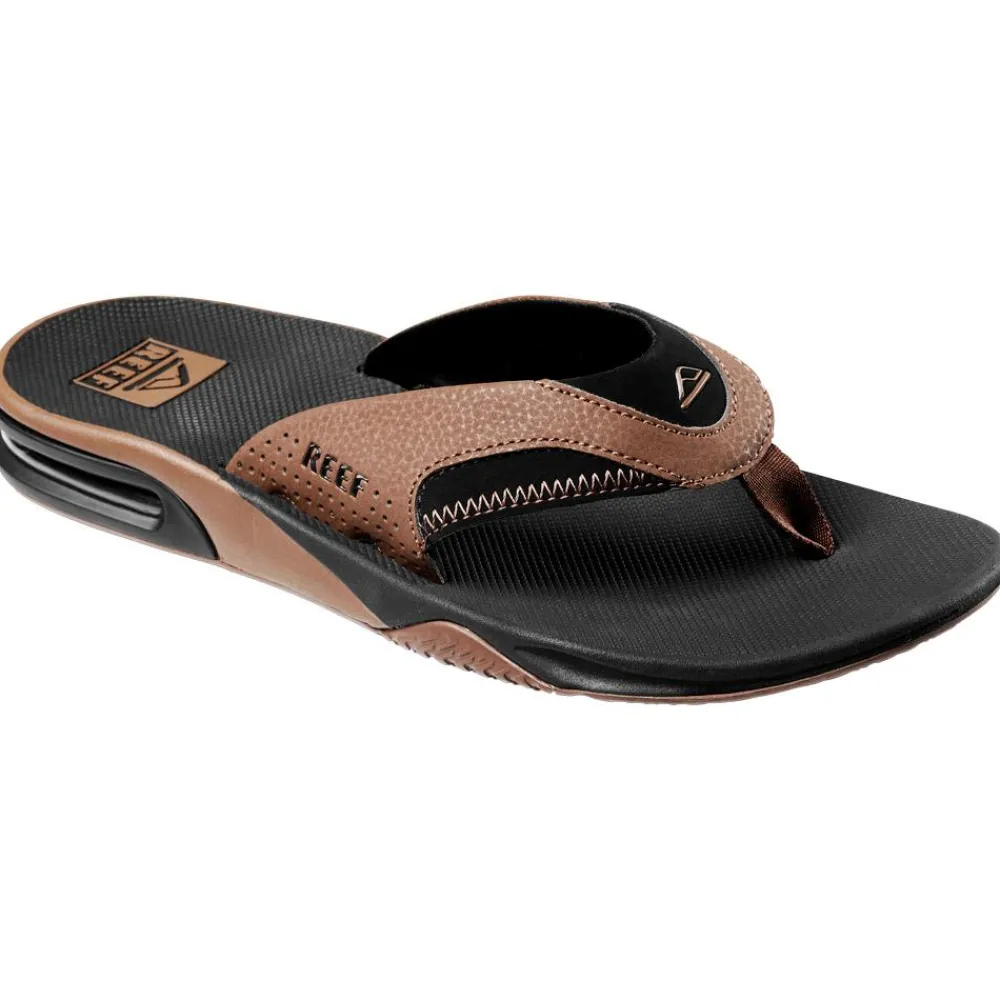 Chaussures Lifestyle<Reef Tongs Fanning Prints Black Tan