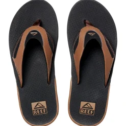 Chaussures Lifestyle<Reef Tongs Fanning Prints Black Tan