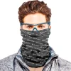 Tour de cou Neck Gaiter Black White Logo Tour De Cou Et Cagoule