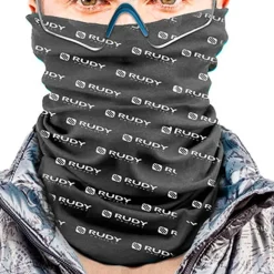 Tour de cou Neck Gaiter Black White Logo Tour De Cou Et Cagoule