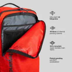 Sac De Voyage<Kathmandu Valise Feather Flight Carry On 40L Hut Orange
