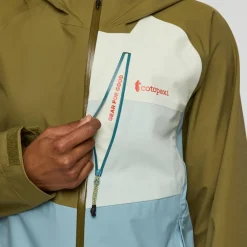 Veste Randonnée<Cotopaxi Veste de rando Impermeo 3L Hooded Shell Jacket W Moss And Sea Spray
