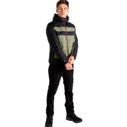 Veste Randonnée<DARE2B Veste de rando Touring II Baffled Jacket Black Olivine Green