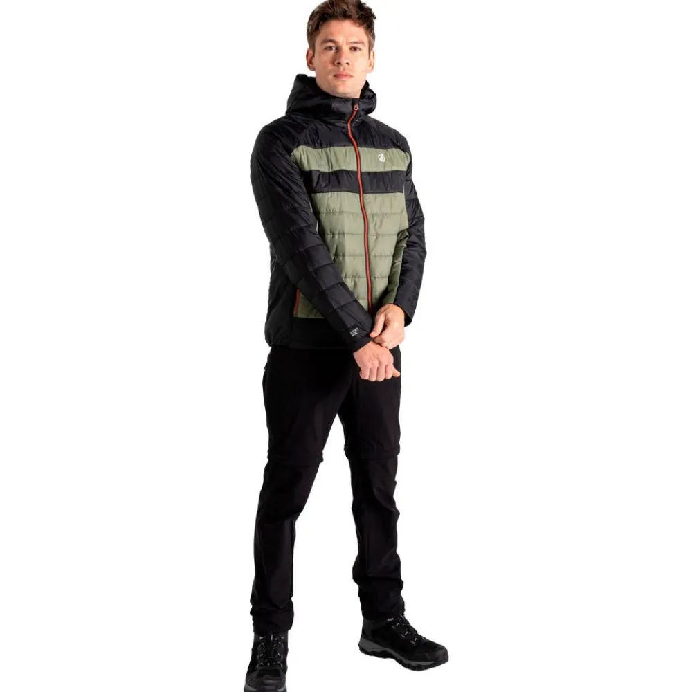 Veste Randonnée<DARE2B Veste de rando Touring II Baffled Jacket Black Olivine Green