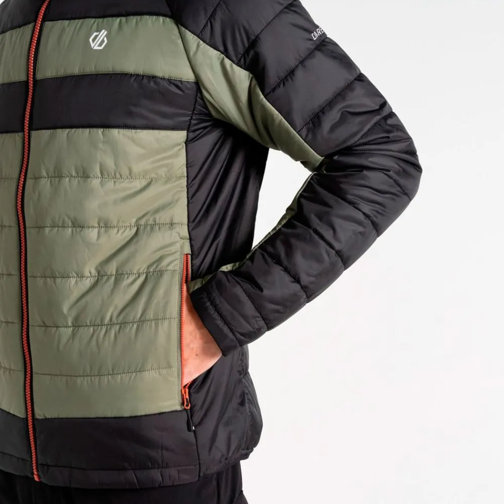 Veste Randonnée<DARE2B Veste de rando Touring II Baffled Jacket Black Olivine Green