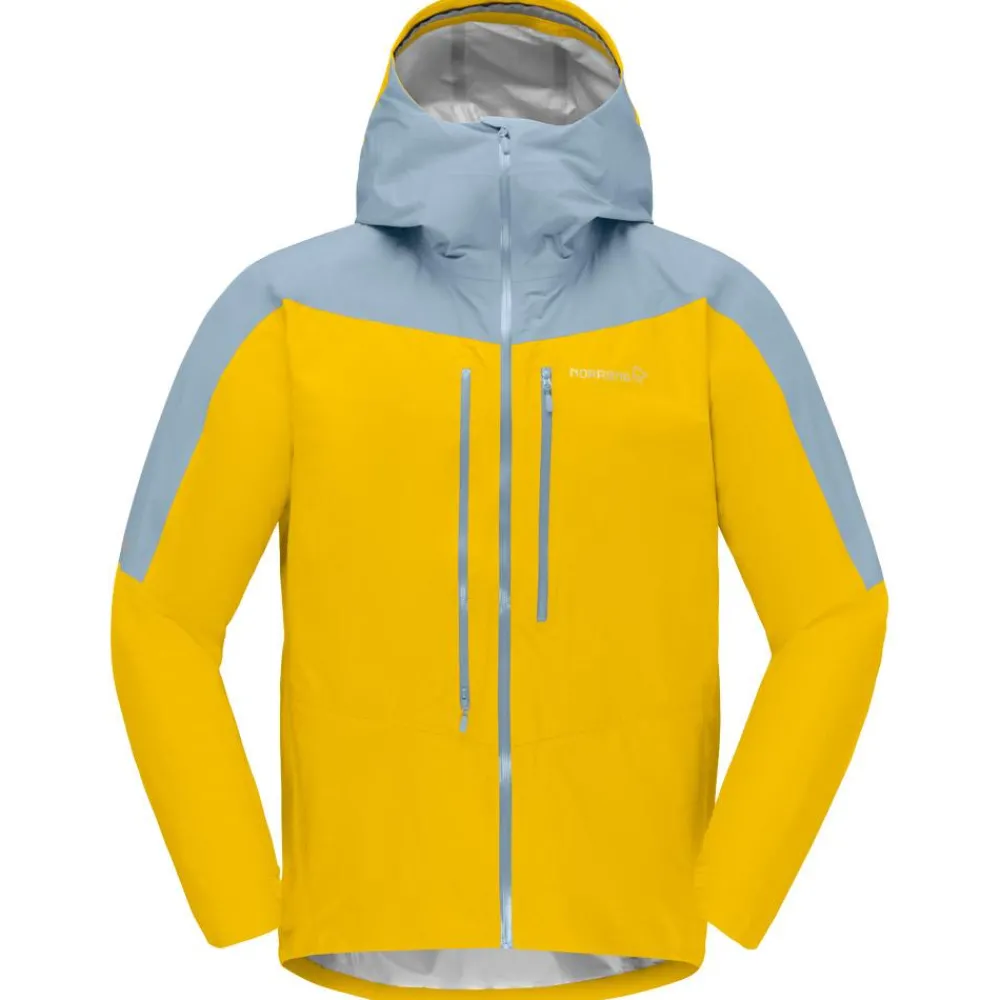 Veste Alpinisme|Veste Randonnée<Norrona Veste de rando Falketind Gore-Tex Paclite Jkt M's Sulphur-Blue Fog