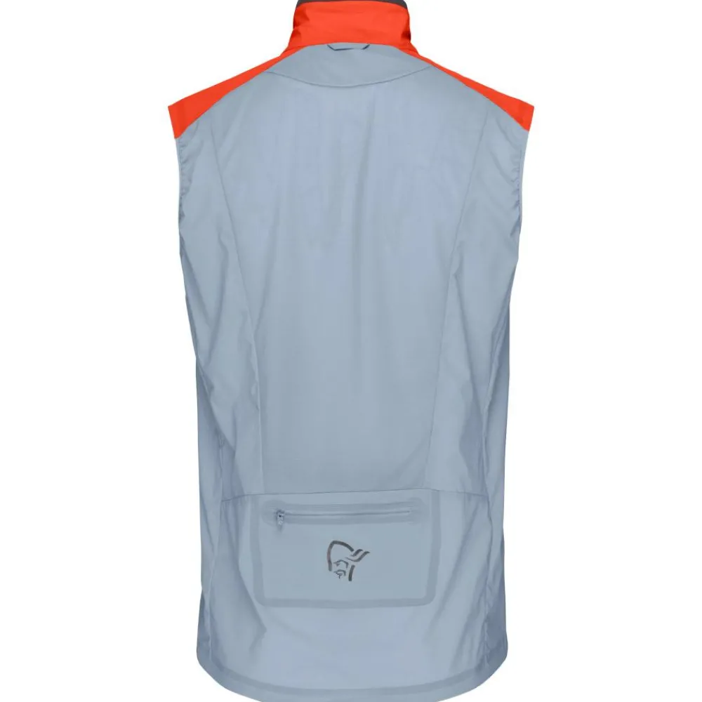 Veste Trail|Vêtements De Trail<Norrona Veste de trail senja aero90 Vest M's Arednalin - Blue Fog
