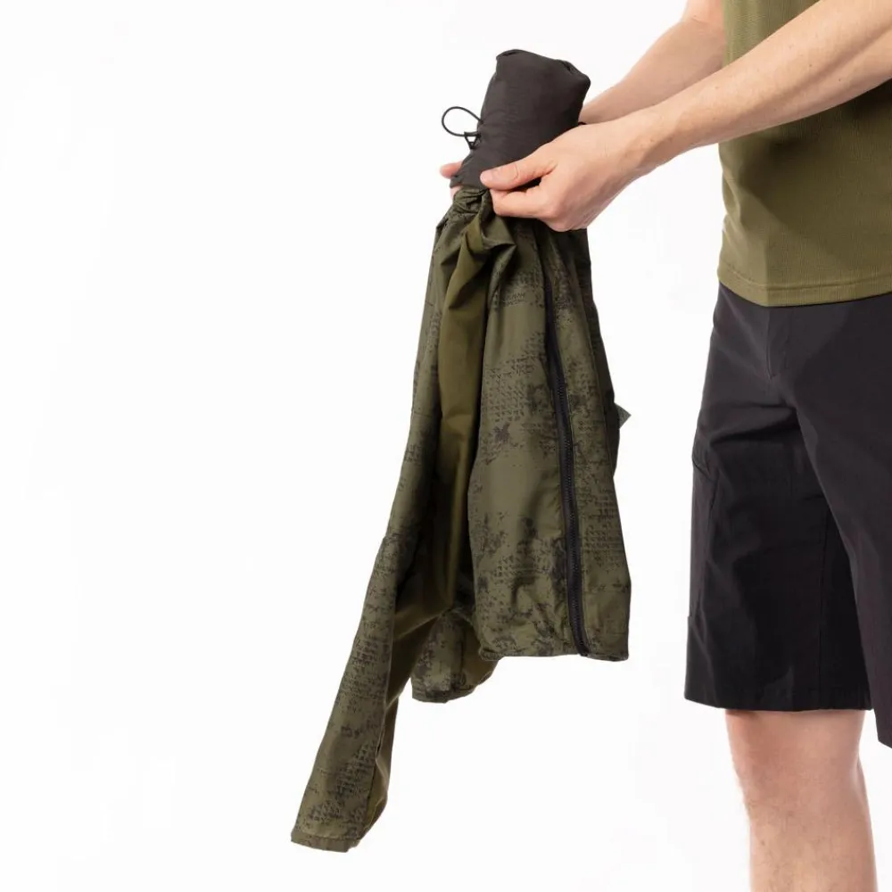 Veste de trail Explorair Light Windbreaker Fir Green Black Veste Trail|Veste Randonnée