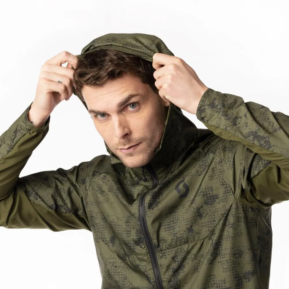 Veste de trail Explorair Light Windbreaker Fir Green Black Veste Trail|Veste Randonnée