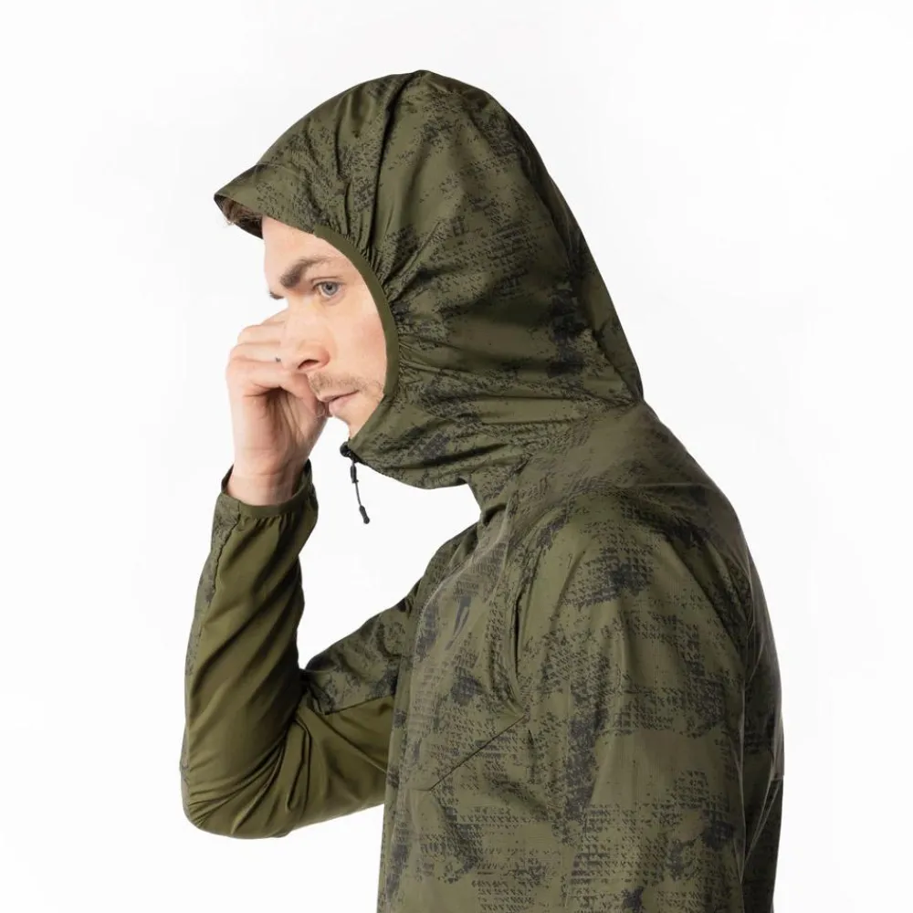 Veste de trail Explorair Light Windbreaker Fir Green Black Veste Trail|Veste Randonnée