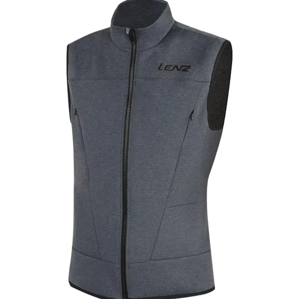 New Veste Heat Vest 2.0 Men + 2 Heat Pads Black Grey Melange Sweat - Pull - Poncho