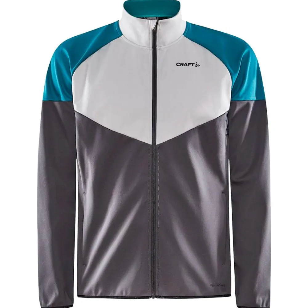 Sale Veste Nordique Core Glide Block Jacket M Ash - Deep Lake Veste Ski De Fond|Veste Ski De Fond