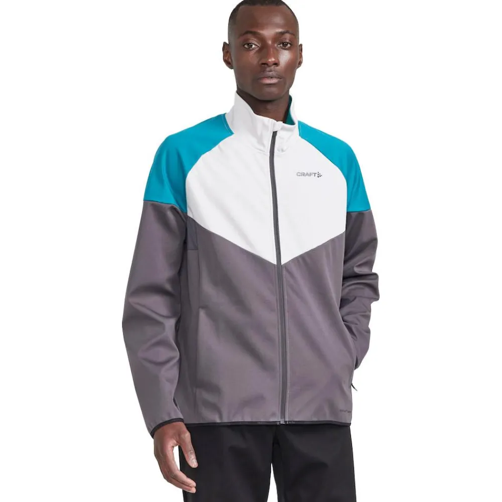 Sale Veste Nordique Core Glide Block Jacket M Ash - Deep Lake Veste Ski De Fond|Veste Ski De Fond