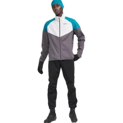 Sale Veste Nordique Core Glide Block Jacket M Ash - Deep Lake Veste Ski De Fond|Veste Ski De Fond