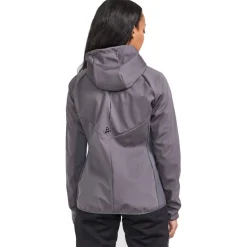 Veste Ski De Fond|Veste Ski De Fond<Craft Veste Nordique Glide Hood Jkt W Granite Ash