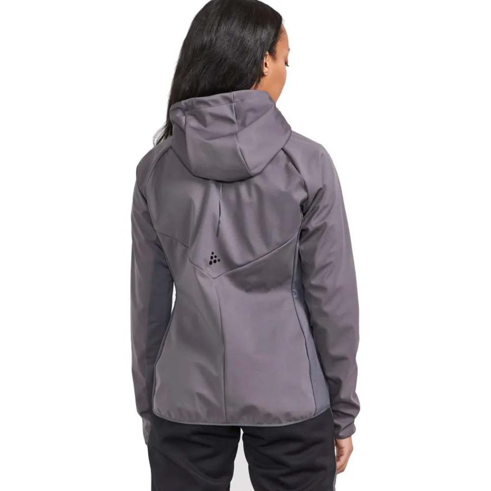 Veste Ski De Fond|Veste Ski De Fond<Craft Veste Nordique Glide Hood Jkt W Granite Ash