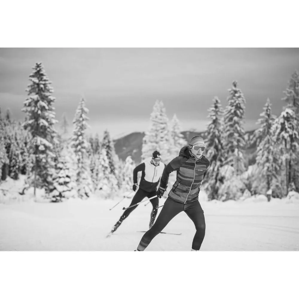 Veste Ski De Fond|Veste Ski De Fond<Loffler Veste Nordique W Hooded Hybrid Lumina Purpur