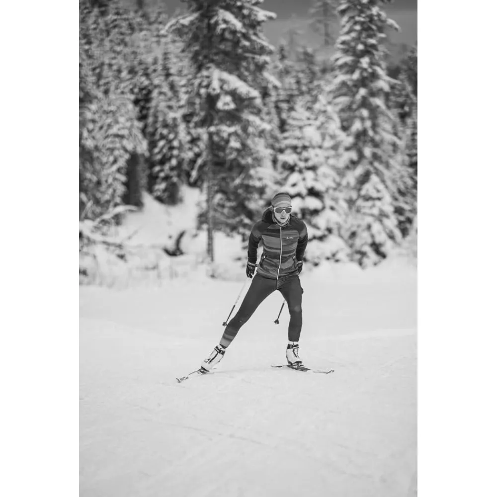 Veste Ski De Fond|Veste Ski De Fond<Loffler Veste Nordique W Hooded Hybrid Lumina Purpur