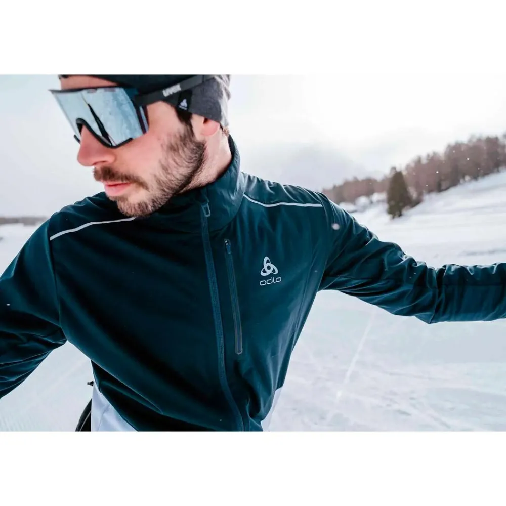 Clearance Veste Nordique Langnes Jkt Dark Sapphire White Veste Ski De Fond|Veste Ski De Fond