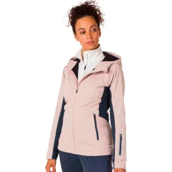 Outlet Veste Nordique W Softshell Hoodie Powder Pink Veste Ski De Fond|Veste Ski De Fond