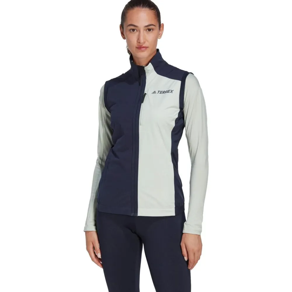 Outlet Veste sans manche W Xpr Xc Vst Legend Ink Linen Green Veste Ski De Fond|Veste Ski De Fond