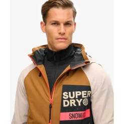 Veste De Ski Homme|Veste De Ski<Superdry Veste technique Freestyle Core Jacket Tobacco Brown