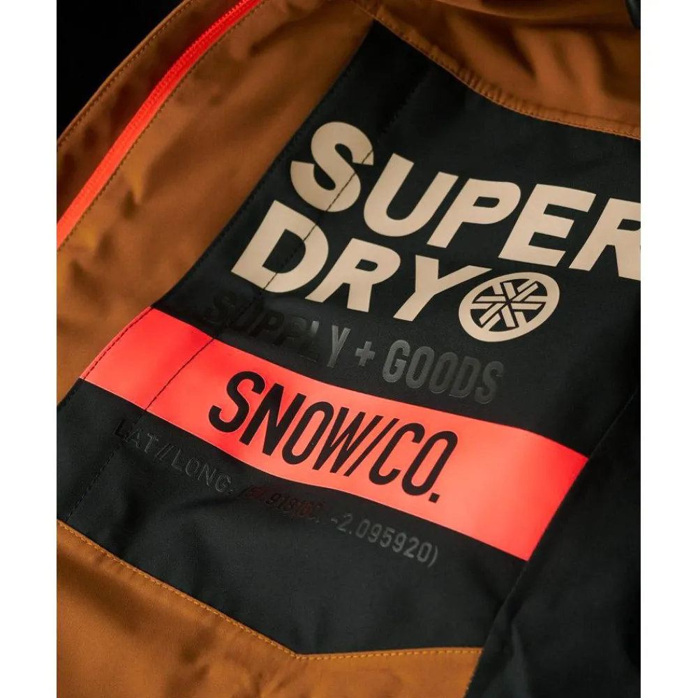 Veste De Ski Homme|Veste De Ski<Superdry Veste technique Freestyle Core Jacket Tobacco Brown